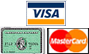 Visa, Discover, AmEx, Mastercard